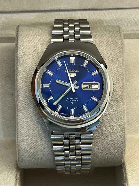 Vintage Seiko 5 automatic 6309 day/date men's wrist watch